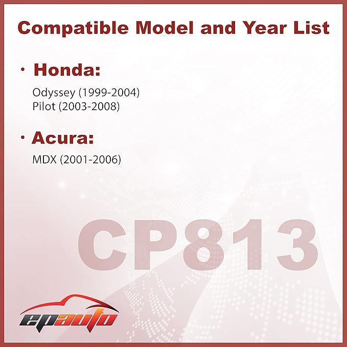 EPAuto CP813 (CF8813A) Cabin Air Filter includes Activated Carbon Replacement for Honda Odyssey (1999-2004), Pilot (2003-2008), Acura MDX (2001-2006)