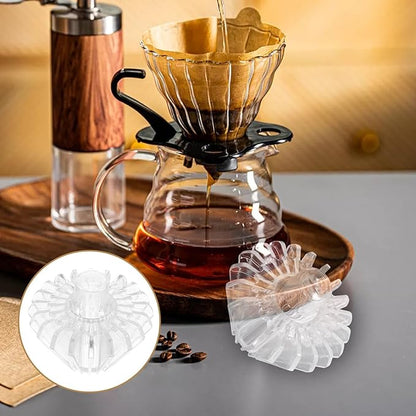 Portable Coffee Filter Paper Holder for Precise Filtration Lightweight Coffee Maker Accessory for Home Office Travel and Washable