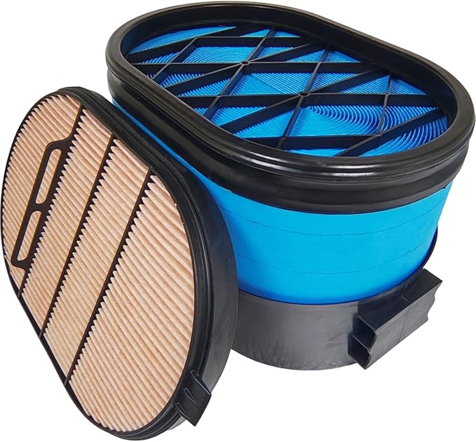 P608667 P607557 Air Filter Kit Compatible with Case 921E 1021F 1021G 1021G2 1121F 1121G Compatible with Case-IH New Holland Donaldson Tractor Wheel Loader Crawler 87356545 87356547 CA5791 49667