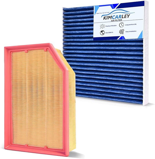 Cabin & Engine Air Filter Set Accessories for Jeep Wrangler 2018-2025 2026, Jeep Gladiator 2020-2025 2026 Activated Carbon Automotive Engine Cabin Air Filter Replacement for 68257030AA 68301863AA