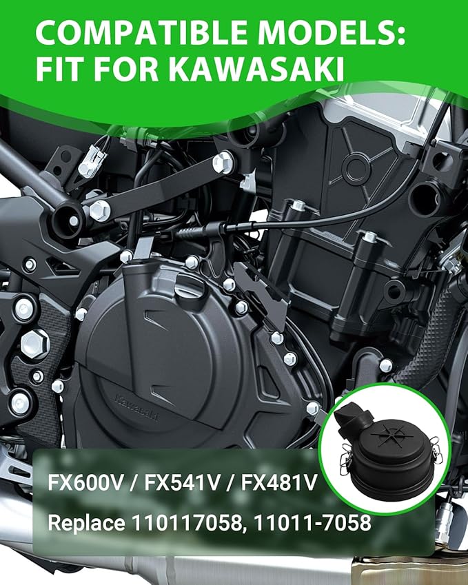 Air Filter Cover Cap 129.8MM Fit for Kawasaki FX600V FX541V FX481V, Air Filter Cover Replace 110117058 11011-7058