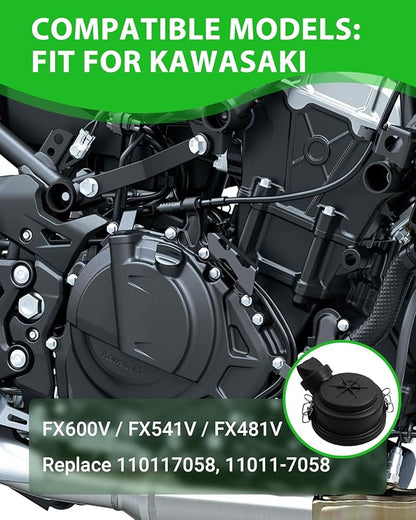 Air Filter Cover Cap 129.8MM Fit for Kawasaki FX600V FX541V FX481V, Air Filter Cover Replace 110117058 11011-7058