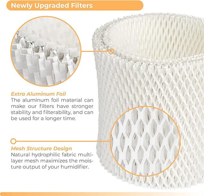 ANTOBLE 4 Pack HC-888 HC-888N Humidifier Wicking Filters Replacements for Honeywell HC888 HCM-890 HEV-320 Series & Duracraft D88 DCM-200 DH-890 Humidifier Filter C