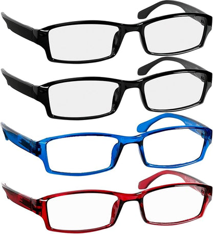 TruVision Readers Reading Glasses, Comfort Spring Hinges for Men and Women, 9501HP