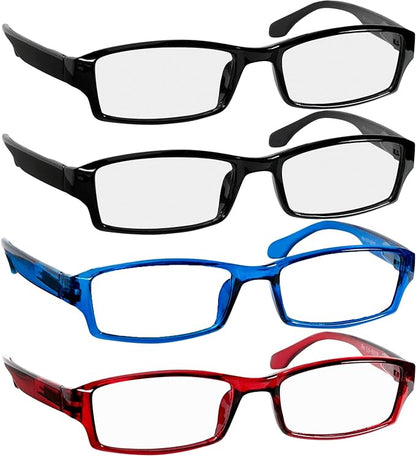 TruVision Readers Reading Glasses, Comfort Spring Hinges for Men and Women, 9501HP
