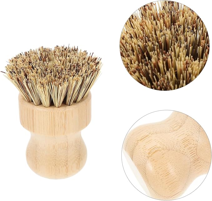 Dish Brush Handle Potato Scrubber Brush Sturdy Bristles for Dish Washing Scrubbers Non-Scratch and Odorless Multi-Function Vegetable Cleaner