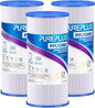 PUREPLUS 20 Micron 10" x 4.5" Whole House Pleated Sediment Filter for Well Water, Replacement Cartridge for GE FXHSC, Culligan R50-BBSA, Pentek R50-BB, DuPont WFHDC3001, W50PEHD, GXWH40L, 3Pack