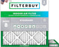 Filterbuy 11.25x11.25x1 Air Filter MERV 8 Essential Dust & Allergy Defense (2-Pack), Electrostatic Pleated HVAC AC Furnace Filters Replacement, Made in USA (Actual Size: 11.25 x 11.25 x 0.75)