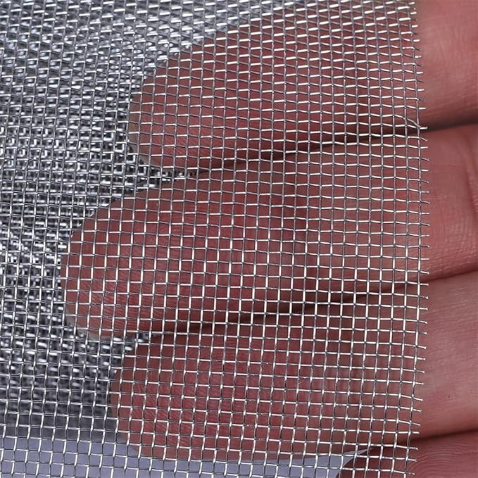 Filter Screen Sheets Stainless Steel Air Vent Mesh Cover Wire Mesh Roll 30x120cm Woven Wire 30 Mesh Sheet for Vents Cover Air Brick Garden