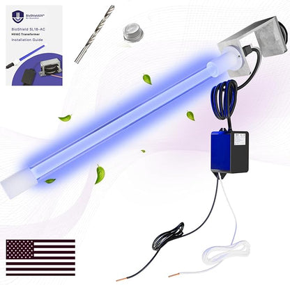 Mammoth BioShieldUV® 18W 24V HVAC UV Light Air Purifier Bulb Magnetic Holder Powered by HVAC Ballast - Air Filter UV Lamp for Air Conditioner, UVC Light for AC Air Conditioner (18W-AC)
