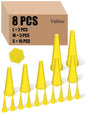 Hydraulic Oil Service Plugs Large Medium Small Sizes Multi Pack Rubber Drip Proof Hose Plugs Industrial Hydraulic Kit for Irrigation, 3 Sizes(17 Pcs,Yellow)