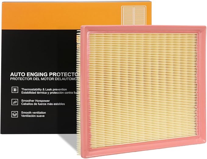 Engine Air Filter 17801-0P050 Compatible with Toyota, Dodge, Jeep & Lexus Models - Camry, Highlander, Avalon, Sienna, Durango, Grand Cherokee, ES350, NX300, RX350