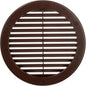 Vent Systems 6" Inch (Opening Dimensions) - Pack of 100 - Brown Soffit Vent Cover - Plastic Round Air Vent Grille - Built-in Mesh Screen - HVAC Register Louver for Bathroom, Home, Kitchen