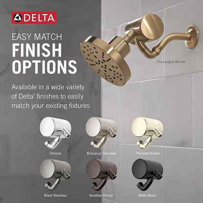 Delta Faucet Clarifi Premium Shower Filter Attachment with Filter, Hard Water Shower Filter, Shower Head Filter, Chrome 5SF100