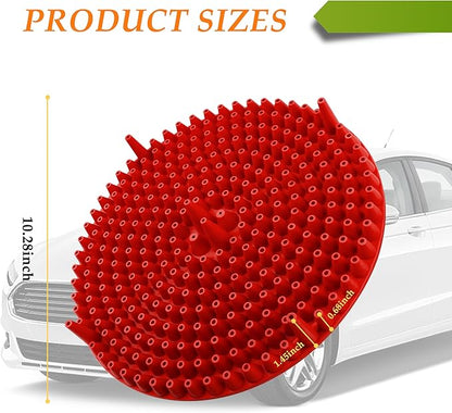 Car Wash Bucket,10.28 Inch Diameter Car Wash Filter for Collecting Sediment & Grit,Universal Essentials Car Cleaning Accessories for Most Cars Trucks SUVs (Red)