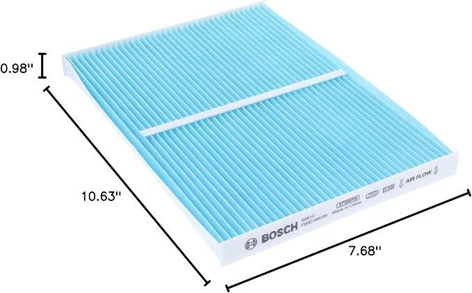 BOSCH 6061C HEPA Cabin Air Filter - Compatible with Select Nissan Rogue, Sentra (Pack of 3)