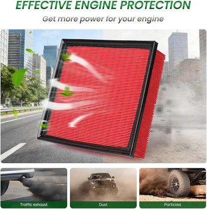 Cabin Engine Air Filter Kit CF10285, CA10741 Fit for CT200h (2011-2017), NX300h (2015-2021), Prius (2010-2015), Prius Plug-In (2012-2015), Prius V (2012-2018), RAV4 (2016-2018)