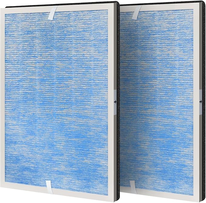 2-PACK MSA3/MSA3S Replacement Air Filter: Compatible with Membrane Solutions MSA3 MSA3S Air Purifier - Fights Fine Dust, Pet Dander & Smoke | 6-Month Supply