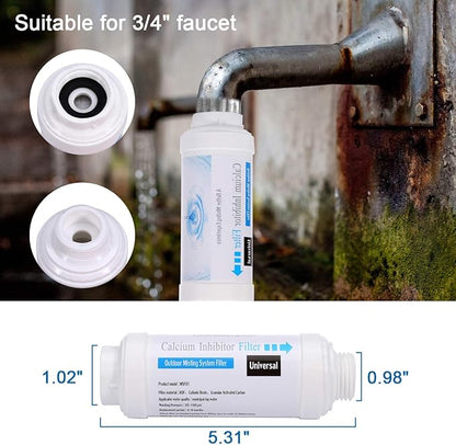 CozyCabin Mist Calcium Inhibitor Filter Outdoor Misting System Filter, Prevent Nozzles Clogging for Garden Patio Mister