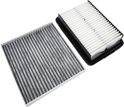 OPBU160-10881 Cabin and Engine Air Filter for Hyundai Kona (2018-2023),Veloster (2019-2021),and for Kia Soul (2020-2024).Replacement for CA12057,28113-F2000,97133-D3000,CF12160.