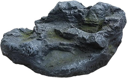 Outdoor Fake Rock Cover Realistic Lightweight Fiberglass Artificial Landscape Boulder Enclosure Protection Dome for Well Pump Septic Tank Electrical Boxes R (A)