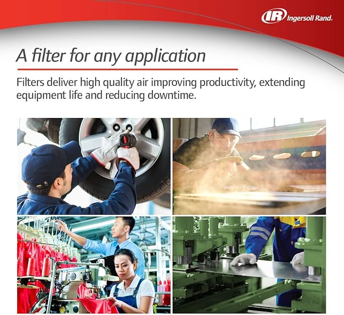 Ingersoll-Rand Compressed air in-line filter FA30IH F-Series High-Efficiency 0.1 Micron Filter, 3/8in., 17 CFM