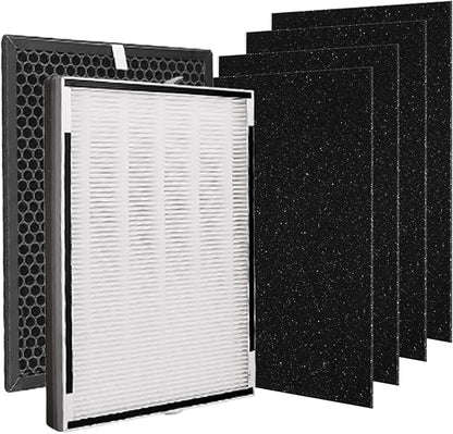 Type XP360 Replacement Filter Compatible with Purafide XP360 Air Purifier Large Room Replacement Kit,(1+1+4 Set of 4-Stage Filtration)