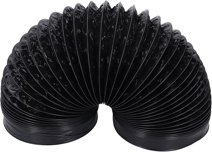 7in 6.56ft Dryer Vent Exhaust Duct Hose, Flexible Aluminum Air Ducting for HVAC Ventilation, Fan Filter and Grow Tent