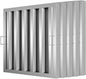 Stainless Steel Commercial Kitchen Hood Filter 19.5W x 19.5H Inch Range Hood Baffle Grease Rated Commercial Kitchen Exhaust Hood 5 Grooves Hood Filter (5 Pack)