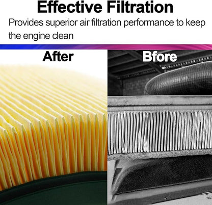 FUN-DRIVING 2 Pack Engine Air Filter for COROLLA Hybrid 1.8L(24-20) PRIUS 1.8L(22-16),PRIUS AWD-E 1.8L(22-19),PRIUS C 1.8L(19-12),PRIUS PRIME 1.8L(22-17) CA11426
