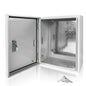 Electrical Box 12 x 10 x 6 Inch Indoor Outdoor Electrical Enclosure Box Steel Junction Box Wall Mounted Universal Electrical Project Box with Safety Locks and Mounting Plates