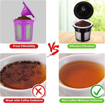 Disposable Paper Coffee Filters, Keurig K Cup Paper Filters for Keurig Single Brewer Reusable Cups, K-cup Coffee Pods, Fits All Brands Reusable K Cups (150)