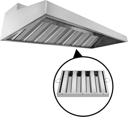 New Star Foodservice 54385 Stainless Steel Hood Filter 20" W x 20" H, Set of 6