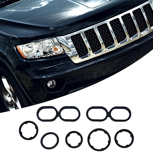 9Pcs Engine Oil Filter Housing O Ring Seal Kit 68191356AA Replacement for Dodge Ram Jeep Chrysler 3.6L