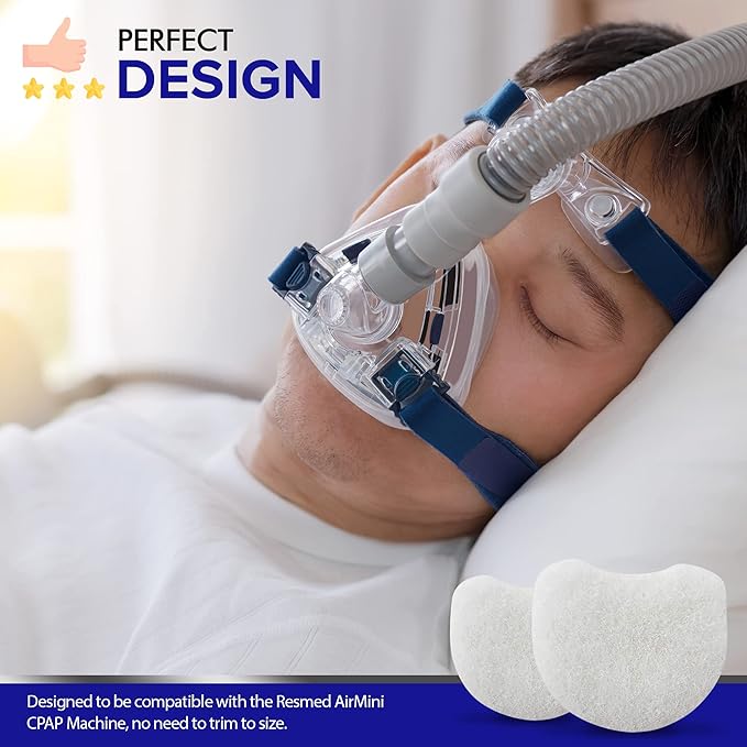 Mars Wellness CPAP Filter Kit 20 Pack - Compatible with Resmed AirMini CPAP Machine - Made in The USA - Ultra Fine Hypoallergenic Disposable Filter