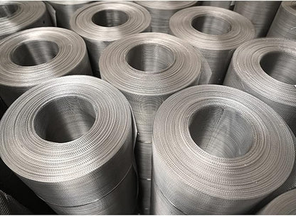 Stainless Steel Woven Wire Mesh, 304 100 Mesh Filter Screen Sheet Heat-Resistant Tear Resistance Anti Mosquito Insect Mesh for Filter, Air Bricks, Garden