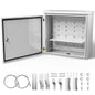 Steel Electrical Box, 24"x24"x8" Steel Enclosure, IP67 Waterproof & Rust-Resistant, Outdoor/Indoor Electrical Junction Box with Mounting Plate for Wall/Pole Mount