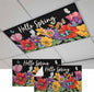 Fluorescent Light Covers for Ceiling Lights Hello Spring Magnetic Light Filters 2 Pack 4x2 ft Butterfly Colorful Spring Floral Ceiling Lights Cover for Classroom Office School Home Drop Lamp Decor