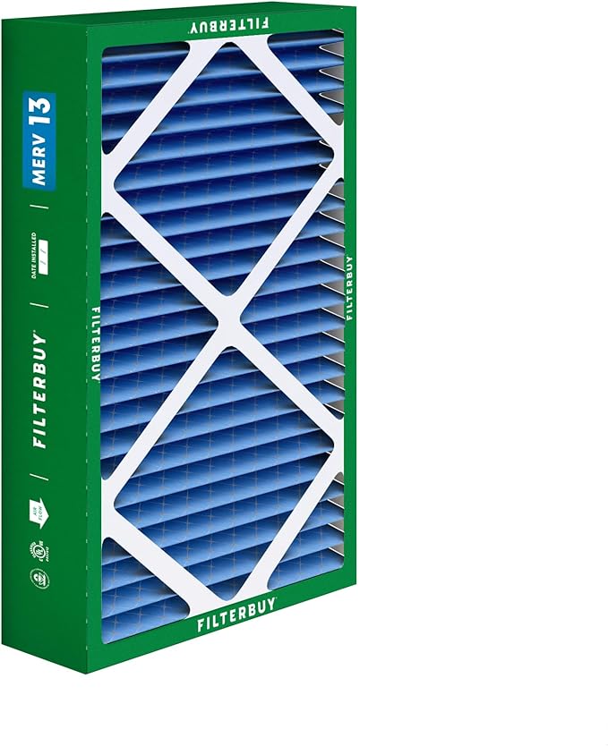 Filterbuy 16x26x5 Air Filter MERV 13 Optimal Smoke & Allergy Defense (4-Pack), Pleated HVAC AC Furnace Filters for Electro-Air, Emerson, White Rodgers, and More (Actual Size: 16.00 x 25.75 x 4.88)