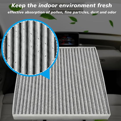 Cabin Air Filter JMY09 Fit for 2013-2016 Dart, 2003-2008 Vibe, 2005-2023 Tacoma, Replacement for 87139YZZ09, 8850801010, CF10374