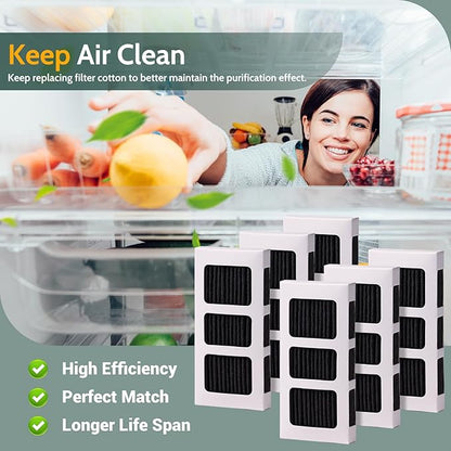 6 Pack Refrigerator Air Filter Replacement for PAULTRA2, Compatible with Pure Air Ultra 2/242047805 / EAP12364179