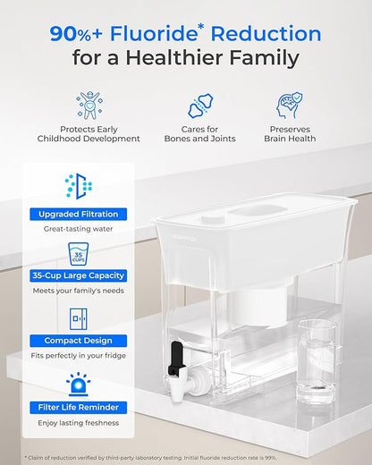 Waterdrop Large 35-Cup Water Filter Dispenser