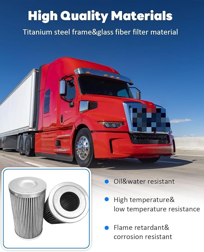 Transmission Filter Kit Fits for Allison 3000-4000, 6 Inch Includes Gaskets and O-Rings, Replace 29548988 29558118 29558329 P560971