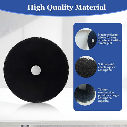 Trash Can Deodorizer, Garbage Can Deodorizer with Magnetic Suction, Diaper Pail Deodorizer, Odor Filter Refills for Dog Poop Trash Can Outside, Natural Activated Carbon Filter, 2 Pack