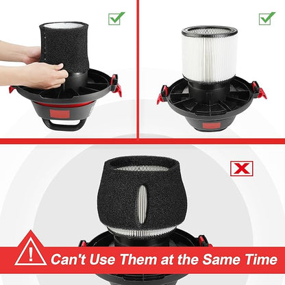 Shop-Vac 90585 Foam Sleeve Filter Replacements for Most Shop-Vac Wet/Dry Vacuum Cleaners 5 Gallon and Above, Replace Parts # 9058500, 7 Pack