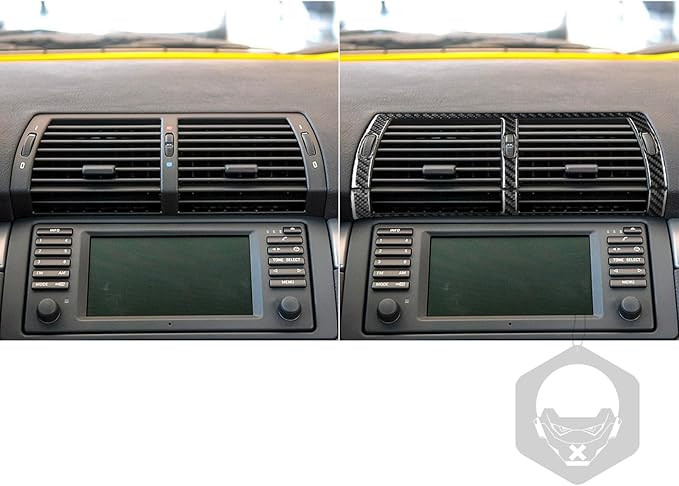 Carbon Fiber Interior Full Compatible with BMW X5 Dashboard air Conditioning Vents 6 pcs.-1