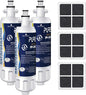 PUREPLUS 469690 NSF 401 & 473 & 53 & 42 Certified Replacement for LG LT700P Kenmore Elite 9690, ADQ36006102, ADQ36006101, LFXS30766S, LFX28968ST, LT120F Refrigerator Water and Air Filter Combo, 3Pack