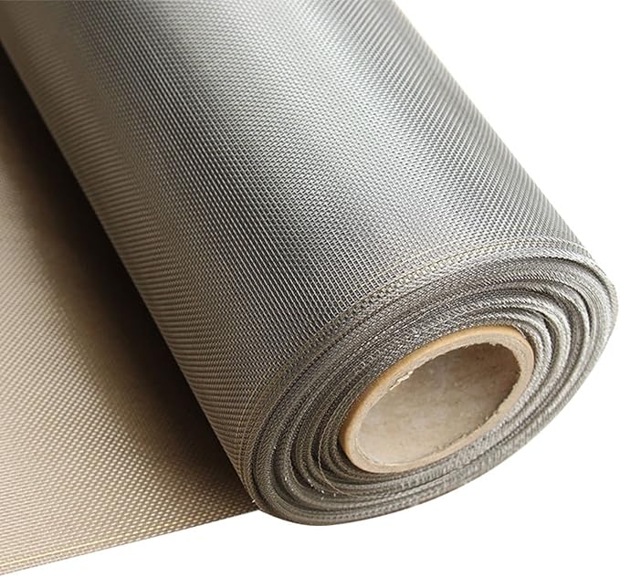Chicken Wire,Industrial Mesh, 39.3 Ft (W) X19.6 (L) Easy to Cut Fine Screen for Filter Filtration Cloth Vent Insect Net,Silver,30mesh