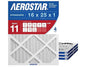 Aerostar 16x25x1 MERV 11 Air Filter, 4 Count, ACTUAL SIZE (15.75 x 24.75 x 0.75), HVAC, Air Conditioning & Furnace Filter for Dust, Pet Dander, Smoke & Allergies (MPR 1200 / FPR 7), Made in USA