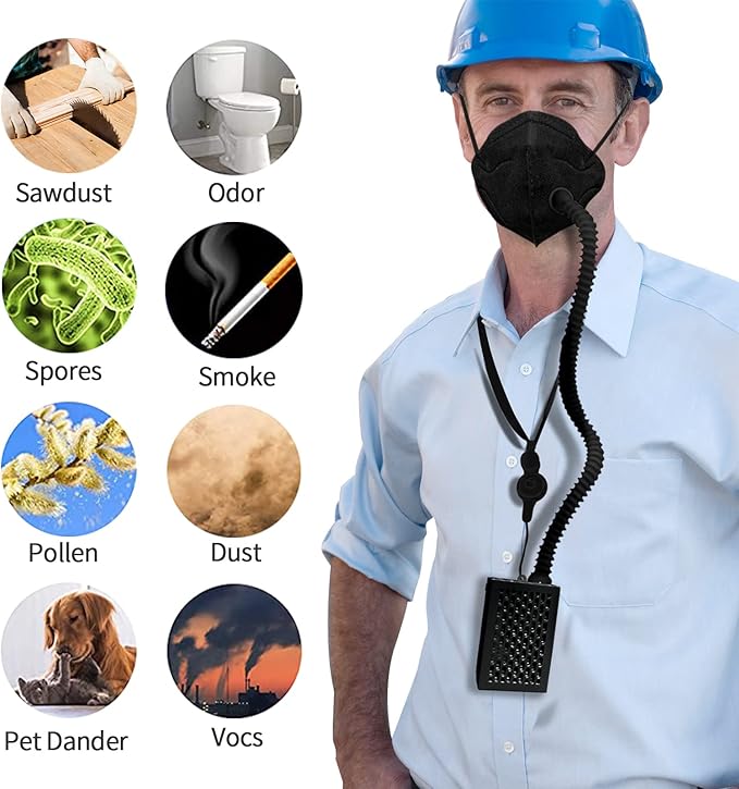 Breathable Powered Air Purifying Makes with Filter for Dust, Sanding, Polishing, Woodworking,weeding,Protection works